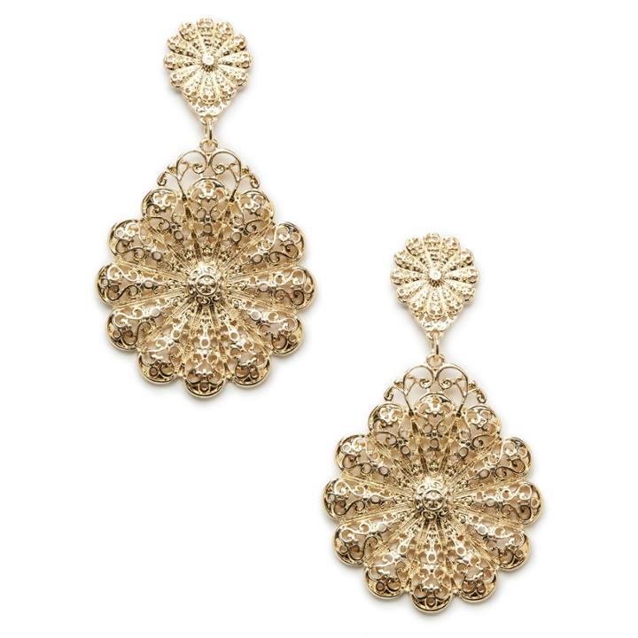 Sole Society Sole Society Enchantment Statement Earrings - Gold-one Size