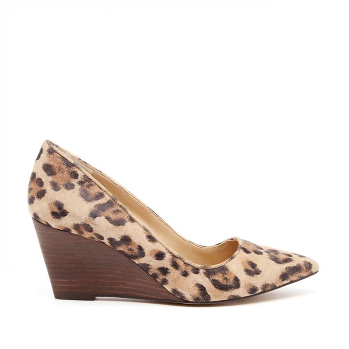 Sole Society Sole Society Juli Mid Heel Wedge - Tan-5.5