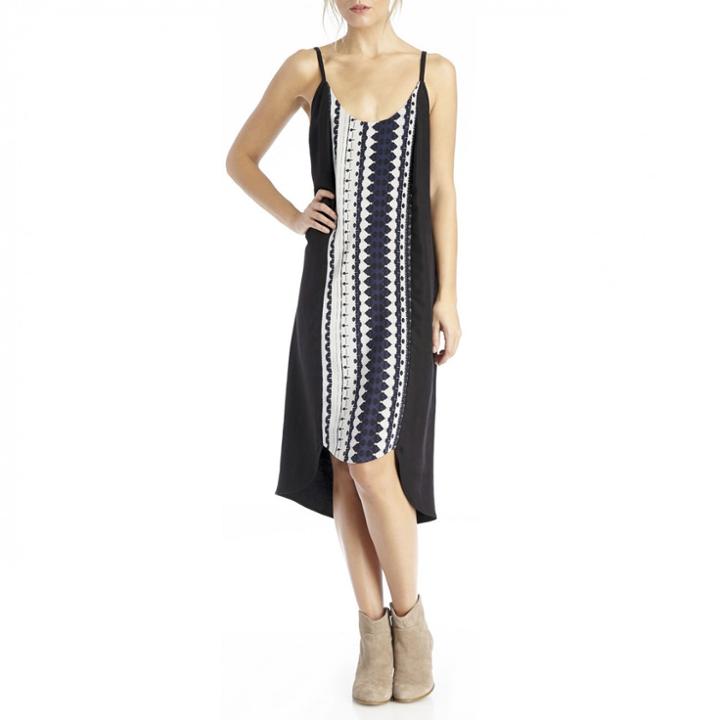 Stylesaint Stylesaint Luxe Twill Silk Scallop Dress - Batik