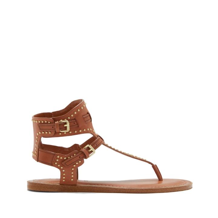 1. State 1. State Lamanna Flat T Strap Sandal - Tan