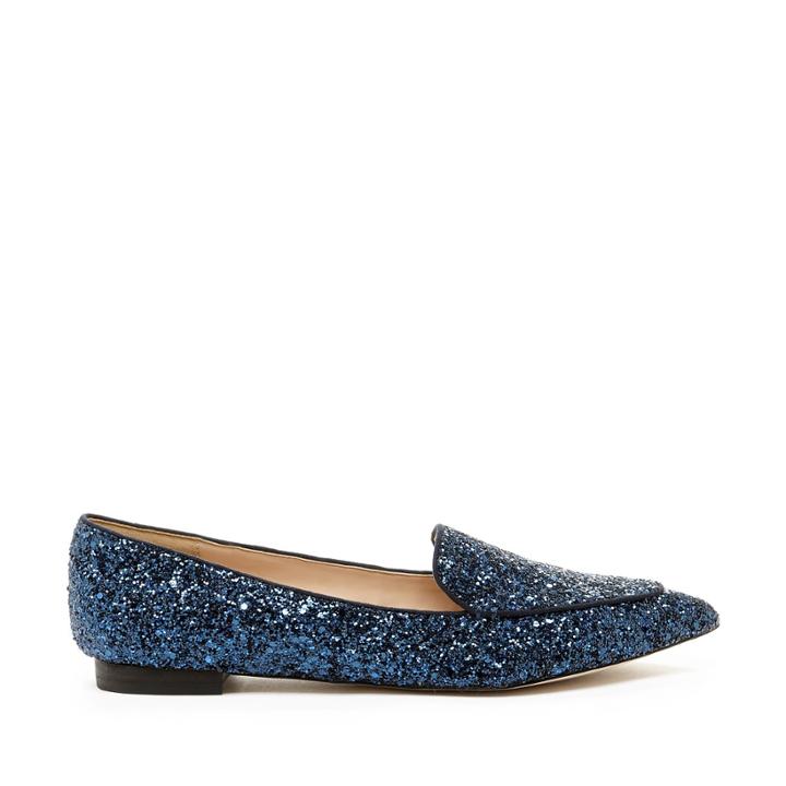 Sole Society Sole Society Cammila Pointed Toe Smoking Slipper - Navy