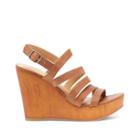 Lucky Brand Lucky Brand Larinaa Strappy Leather Wedge - Almond