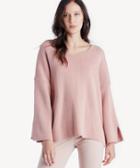 Moon River Moon River Women's Basic V Neck Sweater In Color: Pink Size Large From Sole Society