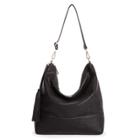 Sole Society Sole Society Emmie Perforated Hobo W/ Tassel - Black-one Size