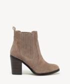 Sole Society Sole Society Harbor Finger Gore Bootie Taupe Size 5 Suede