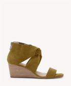 Lucky Brand Lucky Brand Tammanee Knotted Wedges Tapenade Size 5 Suede From Sole Society