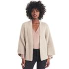 Sole Society Sole Society Fuzzy Cropped Cardigan - Taupe