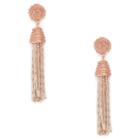 Sole Society Sole Society Rumba Tassel Earring - Rose Gold-one Size