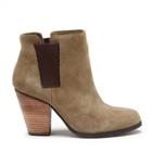 Sole Society Sole Society Lylee Ankle Bootie - Army Dark Brown-11