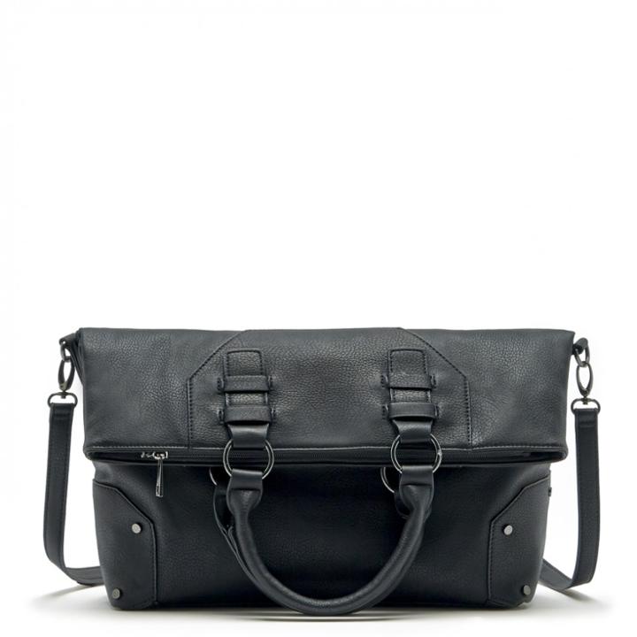 Sole Society Sole Society Monze Foldover Tote - Black-one Size