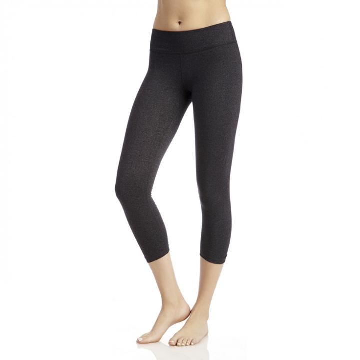 Beyond Yoga Beyond Yoga Back Gathered Capri Legging - Heather Gray-x-small