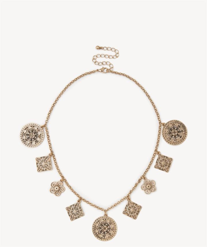 Sole Society Sole Society Coin Charm Necklace