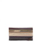 Sole Society Sole Society Roswell Foldover Fabric Clutch - Chambray Multi-one Size