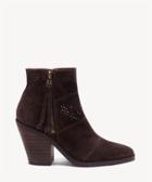 Lucky Brand Lucky Brand Women's Ramses Side Zip Bootie Java Size 6 Leather Suede From Sole Society