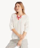 1. State 1. State Crewneck Pintuck Sleeve Blouse