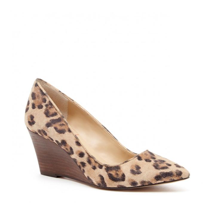 Sole Society Sole Society Juli Mid Heel Wedge - Tan-12