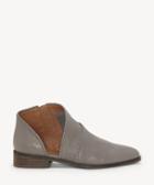 Lucky Brand Lucky Brand Women's Prucella Asymmetrical Cut Bootie Titanium Size 5 Leather From Sole Society
