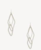 Sole Society Sole Society Textured Drop Earrings - Silver-one Size