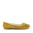 Sole Society Sole Society Pari Suede Moccasin - Mustard