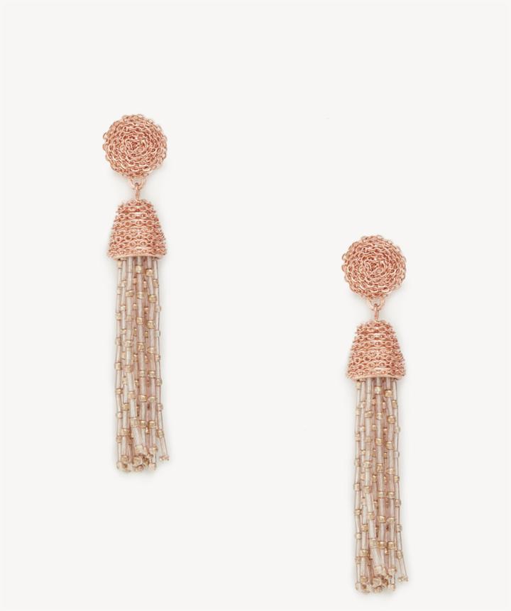 Sole Society Sole Society Rumba Tassel Earring Rose Gold One Size