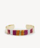 Sole Society Sole Society Global Beaded Cuff Pink Multi One Size Os