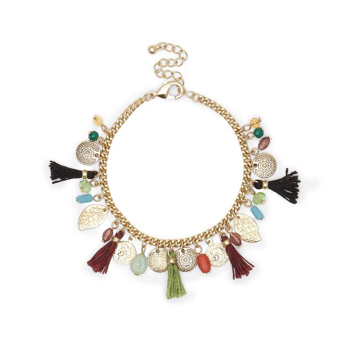Sole Society Sole Society Tassel Charm Bracelet - Multi-one Size
