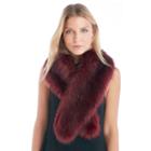 Sole Society Sole Society Large Faux Fur Stole - Oxblood