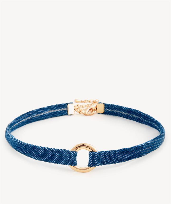 Sole Society Sole Society Chambray Harness Choker
