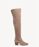 Sole Society Sole Society Melbourne Patchwork Otk Boots Night Taupe Size 5 Suede