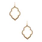 Sole Society Sole Society Textured Trellis Hoops - Antique Gold-one Size