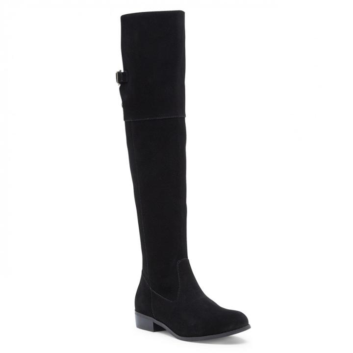 Sole Society Sole Society Daegan Otk Suede Boot - Black-6