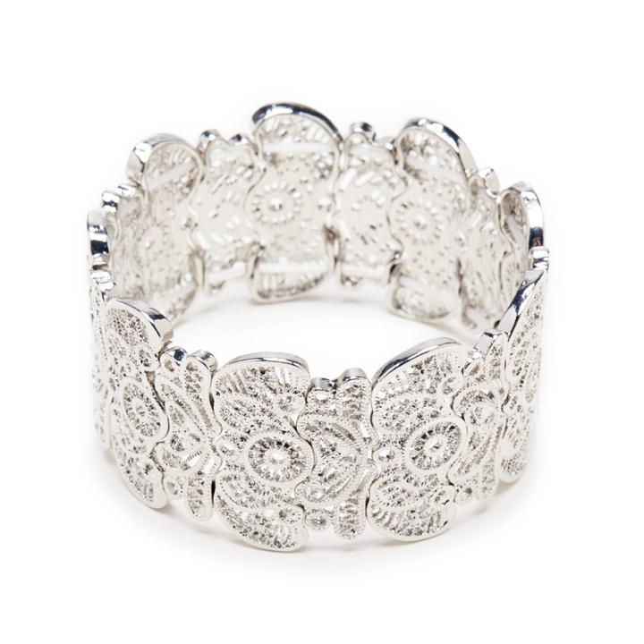 Sole Society Sole Society Ornate Cuff - Silver-one Size