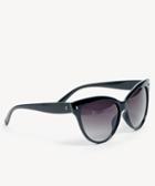 Sole Society Women's Tasha Classic Cateye Sunglasses Shiny Black One Size Plastic From Sole Society