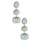 Sole Society Sole Society Natural Stone Drop Earrings - Turquoise-one Size