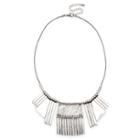 Sole Society Sole Society Aztec Tribal Statement Necklace - Silver