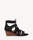 Ugg Ugg &reg; Yasmin Snake Lace Up Wedges Black 6.5 Sandals Leather From Sole Society