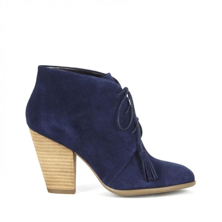 Sole Society Sole Society Tallie Suede Tassel Bootie - New Navy-8.5