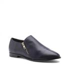 Sole Society Sole Society Birch Double Zipper Loafer - Navy-5.5