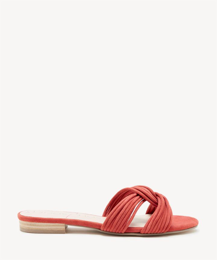 Sole Society Sole Society Dahlia Knotted Flats Sandals Paprika Size 5 Suede
