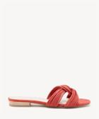 Sole Society Sole Society Dahlia Knotted Flats Sandals Paprika Size 5 Suede
