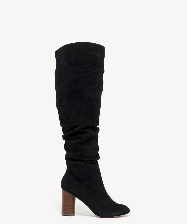 Sole Society Sole Society Bali Slouchy Boots Black Size 5 Suede