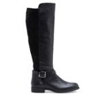 Sole Society Sole Society Margaux Buckled Tall Boot - Black