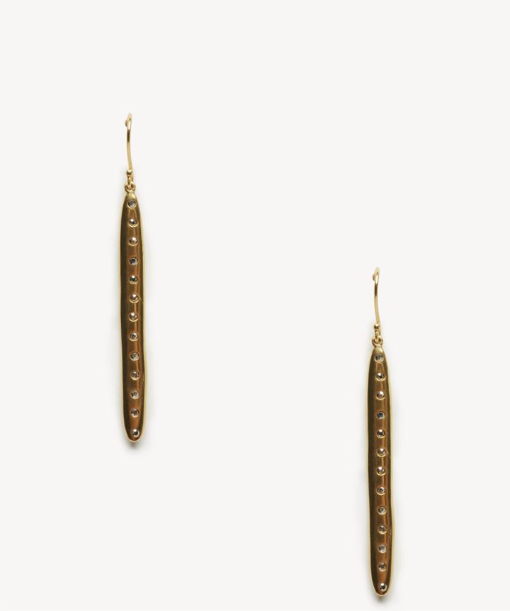 Sole Society Women's Long Linear Fishhook Earrings Gold One Size From Sole Society