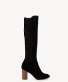 Sole Society Sole Society Allegra Fringe Tall Boots Black Size 8.5 Suede