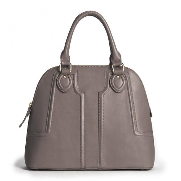 Sole Society Sole Society Marlow Vegan Structured Dome Satchel - Grey-one Size