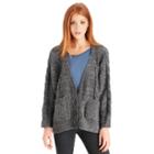 Sole Society Sole Society Cable Knit Cardigan - Charcoal