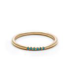Sole Society Sole Society Plated Turquoise Stone Ring - Turquoise-one Size