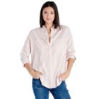 1. State 1. State Patch Pocket High Low Blouse - Shadow Pink