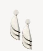 Sole Society Sole Society Cove Statement Earrings Silver One Size Os