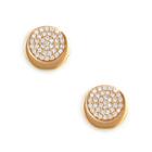 Sole Society Sole Society Cz Moon Studs - Gold-one Size